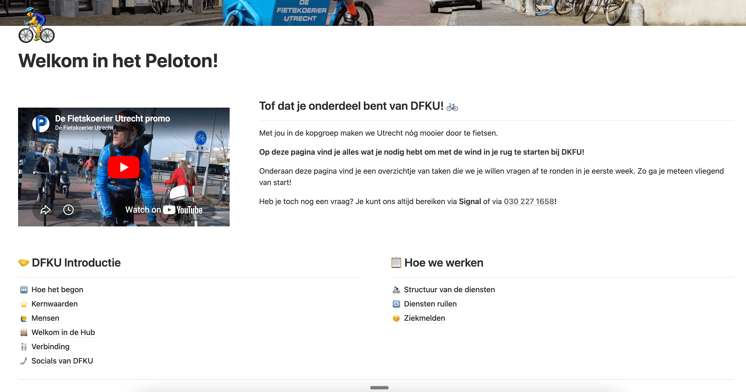 De Notion-hub: bedrijfsintro, kernwaarden en werkwijze op één pagina