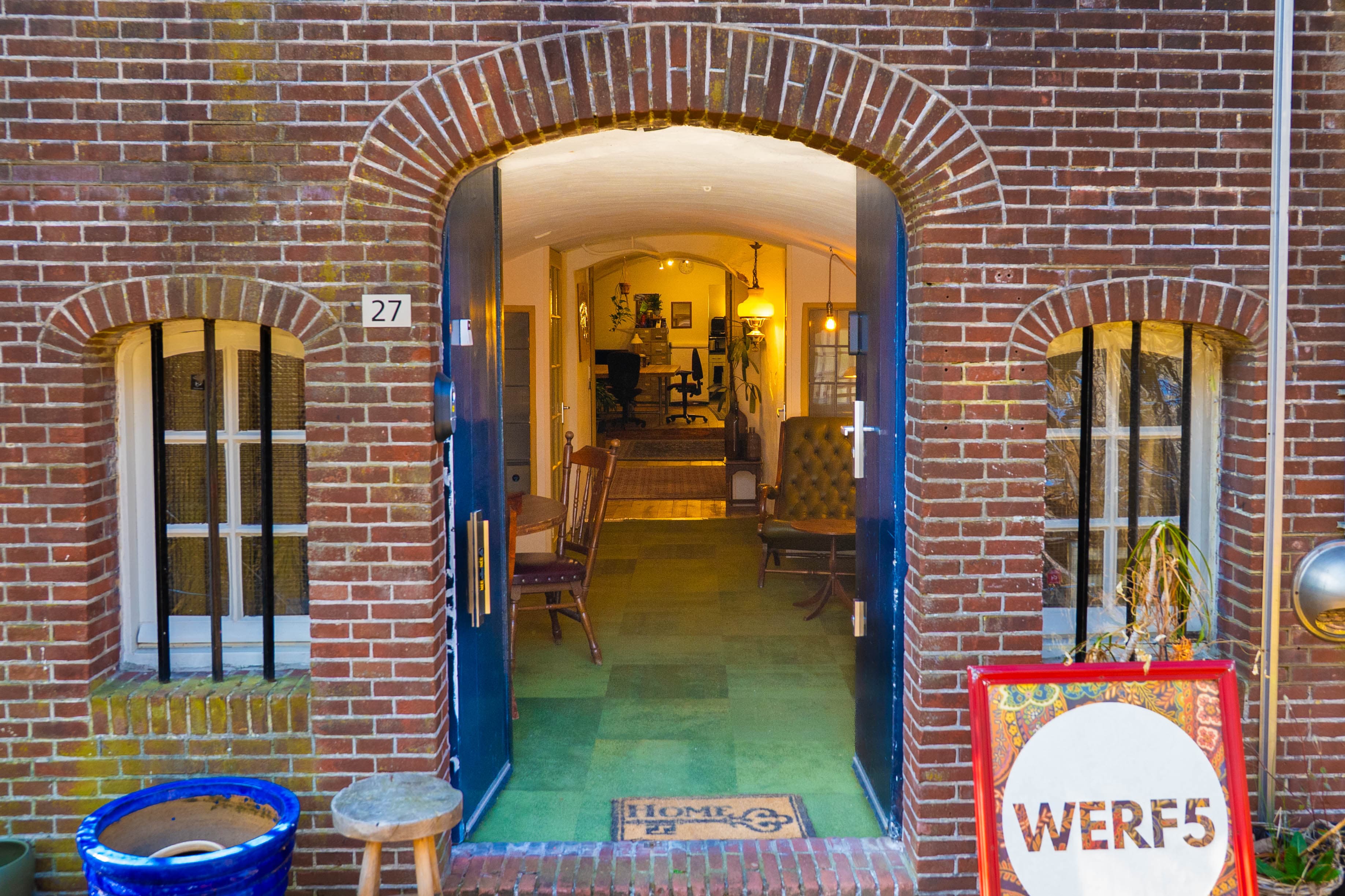 De entree van de Werfkelder aan de Oudegracht