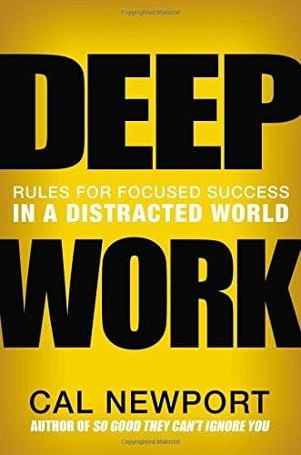 Omslag van Deep Work van Cal Newport
